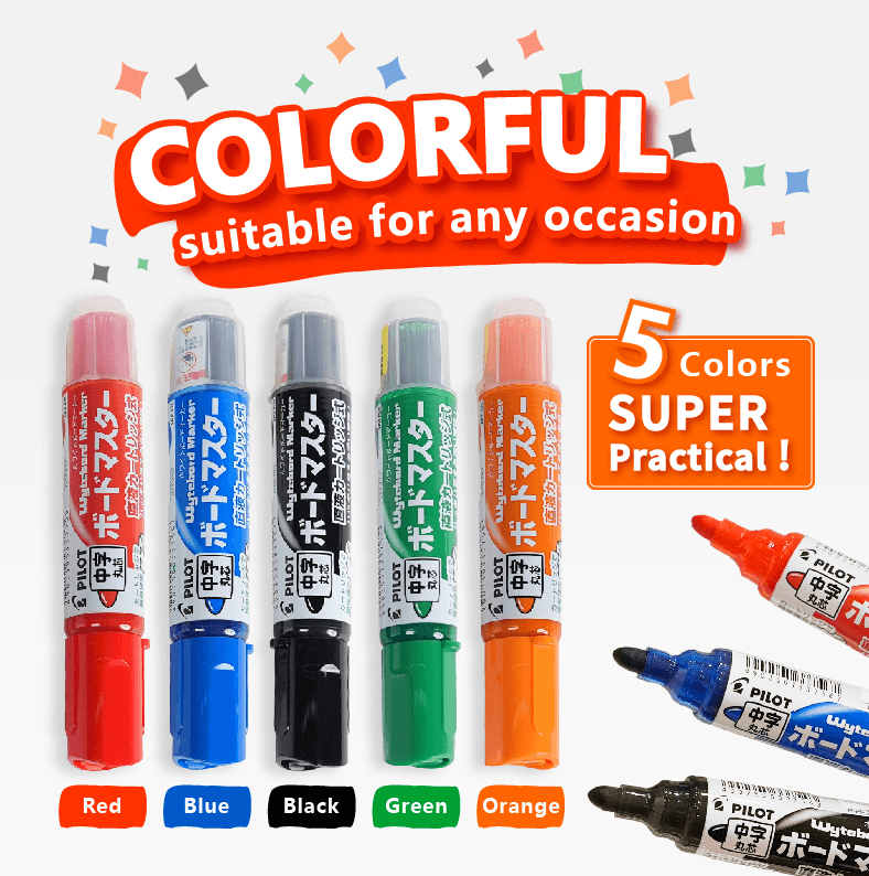 PILOT REFILLABLE WHITEBOARD PEN MARKS WMBM-12L - CHL-STORE 