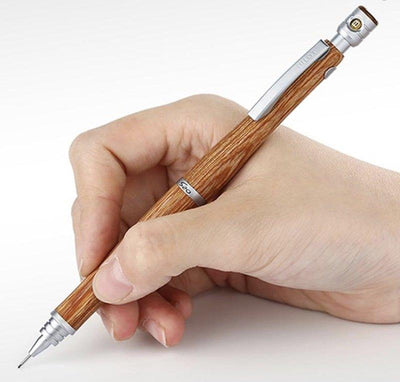 PILOT S20 P-HPS-2SK 0.5mm Wood Grain Mechanical Pencil Wood Color Mechanical Pencil Hippo Wood Light Coffee Dark Red Coffee Bubble Shell - CHL-STORE 