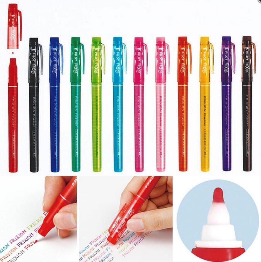 PILOT SFFL-12F FRIXION Fineliner fine-character magic eraser pen eraser pen 12 colors highlighter - CHL-STORE 
