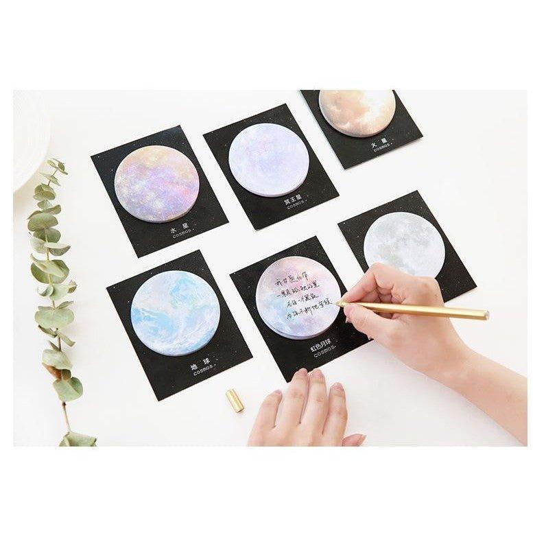 Planet Celestial Notes Earth Moon Pluto Mars Mercury Celestial Bodies Astronomy Universe Round Planet Shape NP-H7TAY-016 - CHL-STORE 