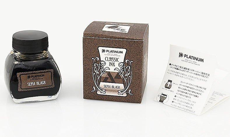 Platinum INKK-2000.66 Classic Ink Classical Water-Resistant Ink 60ml SEPIA BLACK - CHL-STORE 