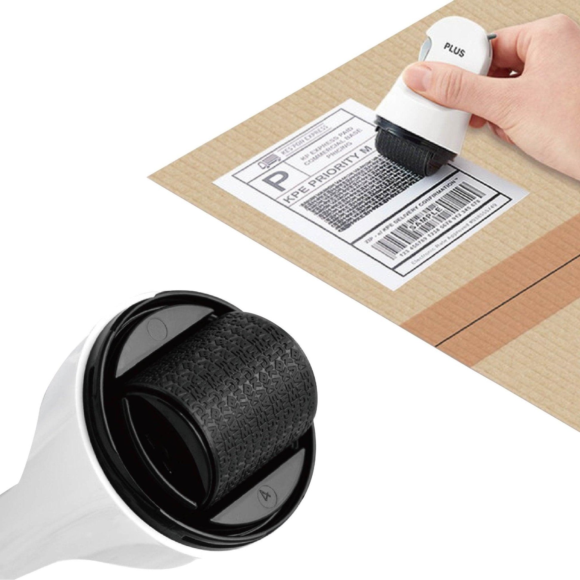 PLUS IS-580CM multifunctional personal data protection stamp with blade box opener - CHL-STORE 