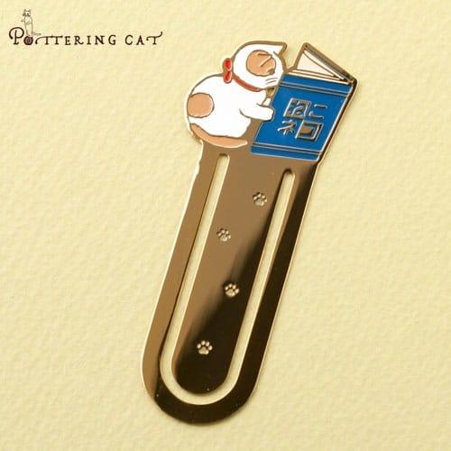 Pottering cat Cat Bookmark Brass Cat Bookmark Cat Metal Bookmark Cat Shape Bookmark Cat Bookmark Holder Cat Family NP-HEZQI-905 - CHL-STORE 