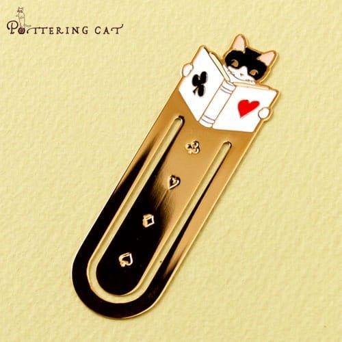 Pottering cat Cat Bookmark Brass Cat Bookmark Cat Metal Bookmark Cat Shape Bookmark Cat Bookmark Holder Cat Family NP-HEZQI-905 - CHL-STORE 
