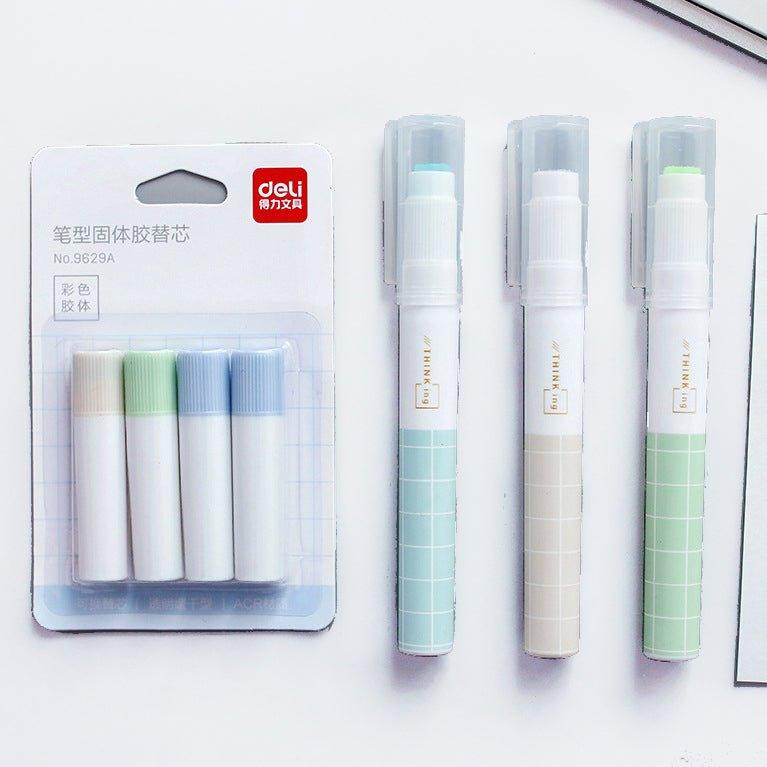 Powerful pen-shaped lipstick glue color colloid transparent slow-drying color random shipment special refill NP-070040 - CHL-STORE 
