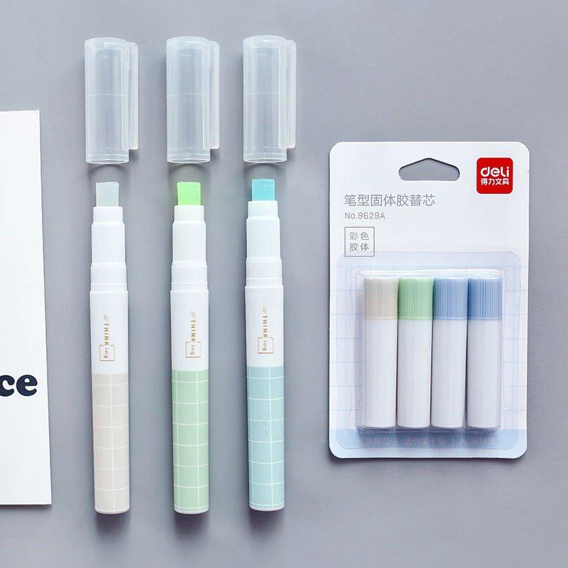 Powerful pen-shaped lipstick glue color colloid transparent slow-drying color random shipment special refill NP-070040 - CHL-STORE 