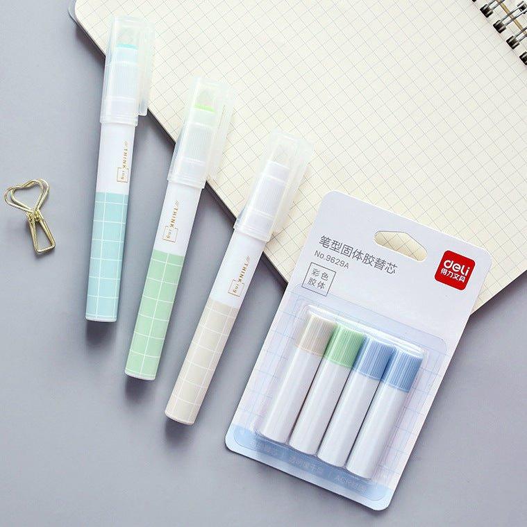 Powerful pen-shaped lipstick glue color colloid transparent slow-drying color random shipment special refill NP-070040 - CHL-STORE 