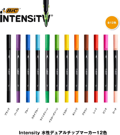 (Pre-Order) BIC Intensity Dual Chip Markers 0.7mm Water-based pen ITS-DUTCMPK12 - CHL-STORE 
