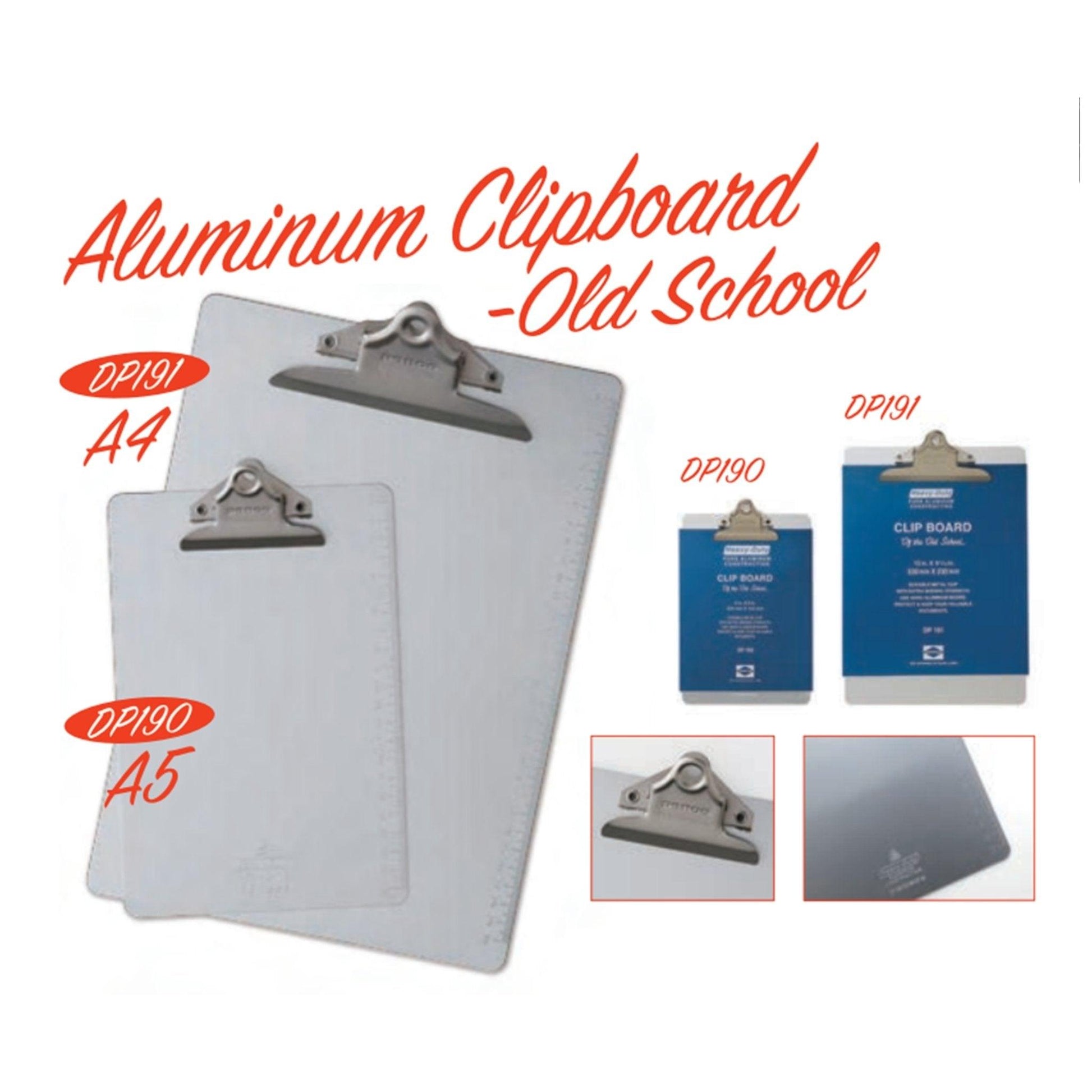 (Pre-Order) HIGHTIDE PENCO ALUMINUM CLIP BOARD A4 A5 DP191 DP190 - CHL-STORE 