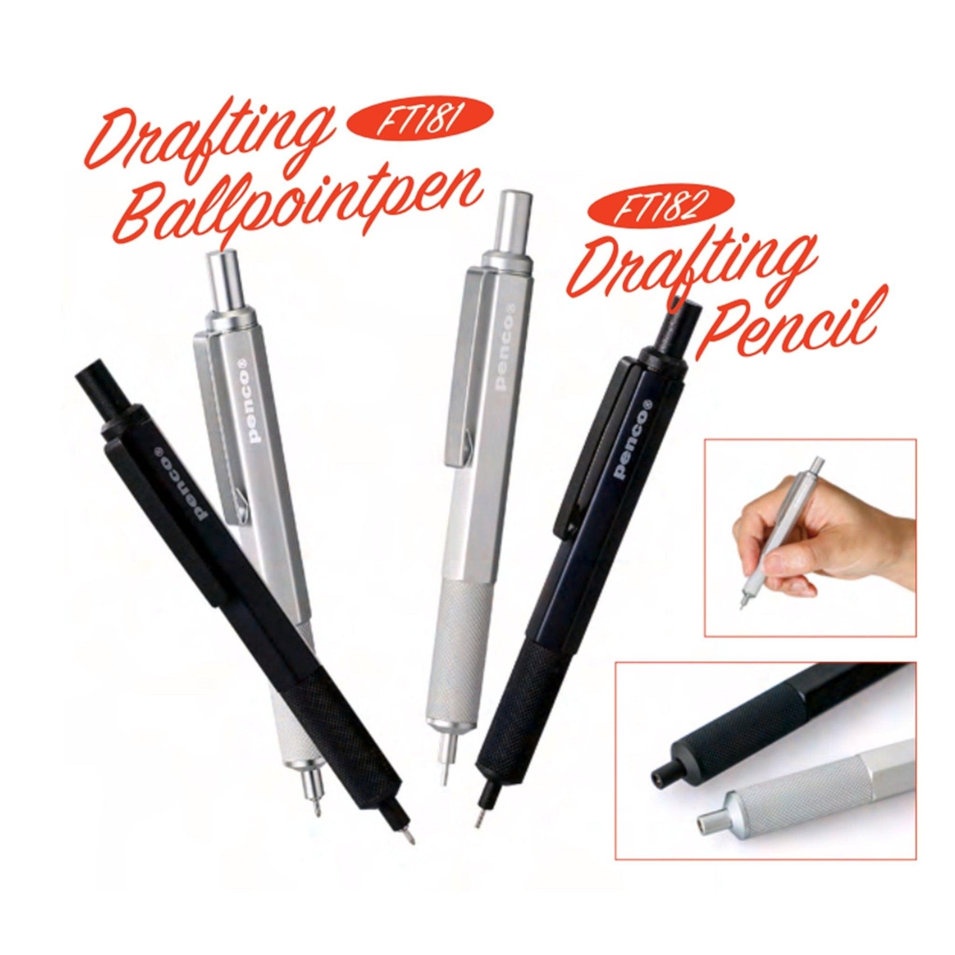(Pre-Order) HIGHTIDE PENCO DRAFTING PENCIL BALLPOINT PEN FT181 FT182 - CHL-STORE 