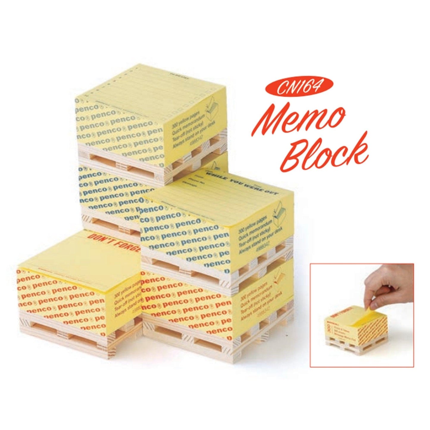 (Pre-Order) HIGHTIDE PENCO MEMO Block Square Notes CN164 - CHL-STORE 