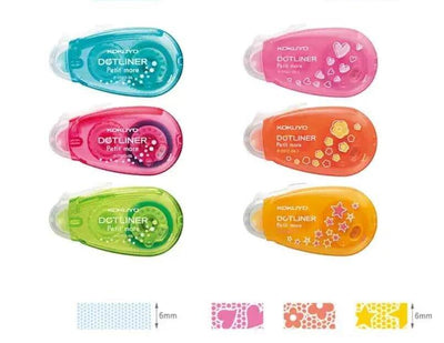 (Pre-Order) KOKUYO DOTLINER PETIT MORE Tape glue GLUE TA-D920-06 TA-D927-06 - CHL-STORE 