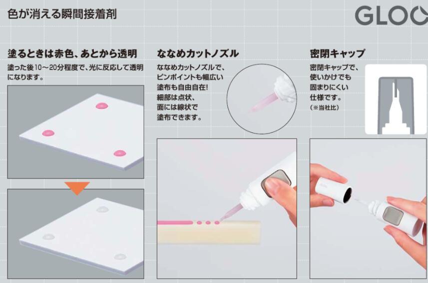 (Pre-Order) KOKUYO GLOO Glue Instant Adhesive TA-G500 TA-G501 - CHL-STORE 