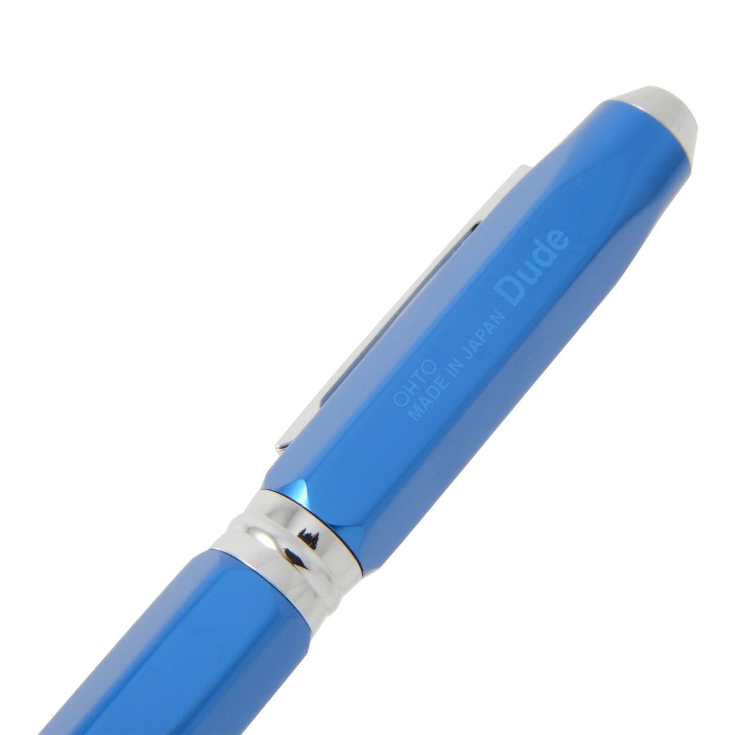 (Pre-Order) OHTO Dude Water-Based Ballpoint Pen Aluminum Hexagonal Shaft Blue CB-10DD - CHL-STORE 