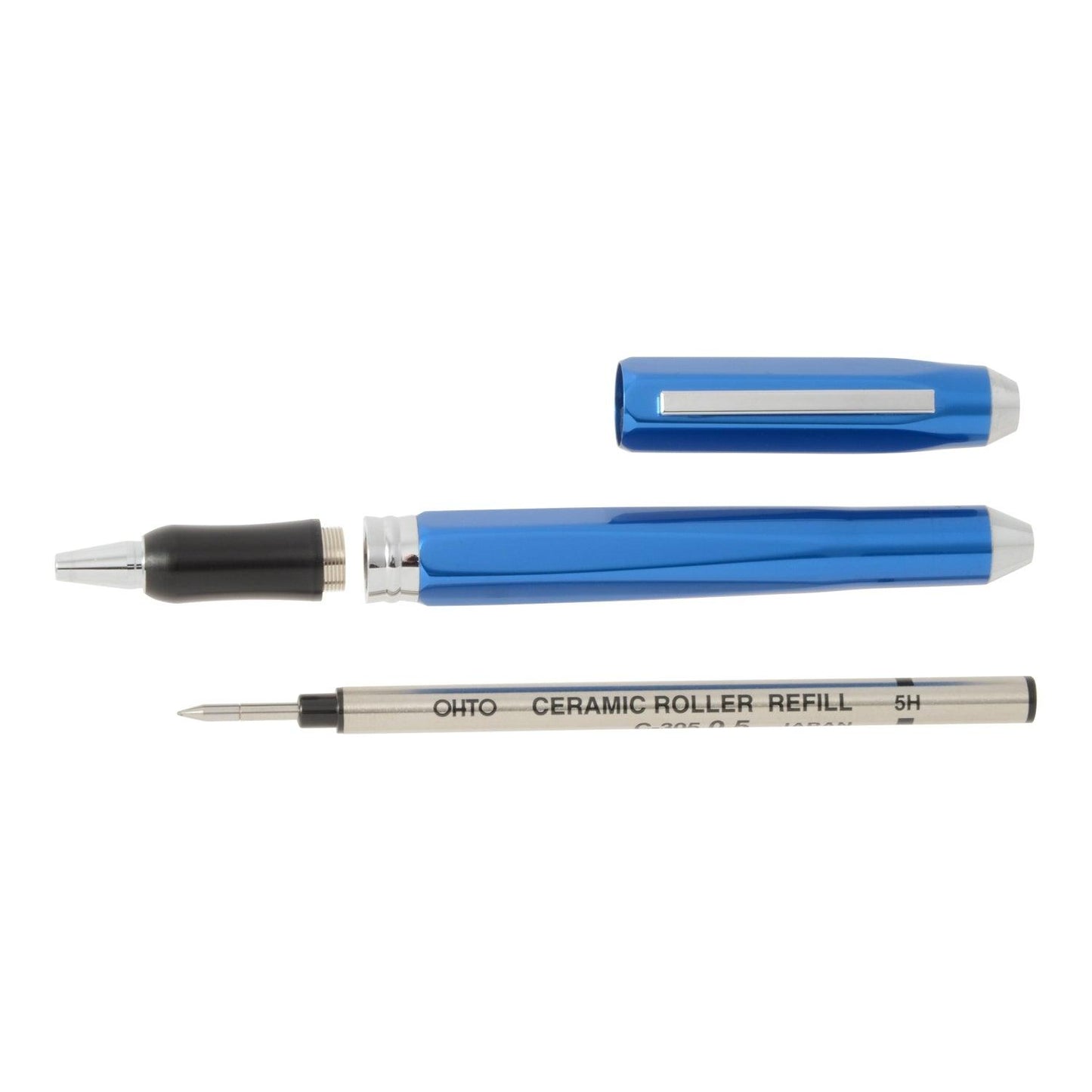 (Pre-Order) OHTO Dude Water-Based Ballpoint Pen Aluminum Hexagonal Shaft Blue CB-10DD - CHL-STORE 