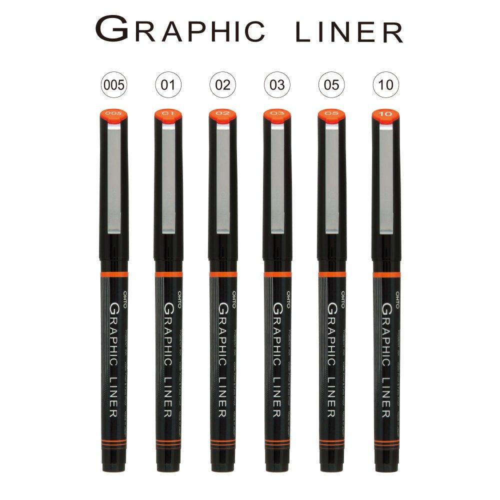 (Pre-Order) OHTO Graphic liner Water-based ball pen Needle Point Drawing Pen CFR-150GL - CHL-STORE 