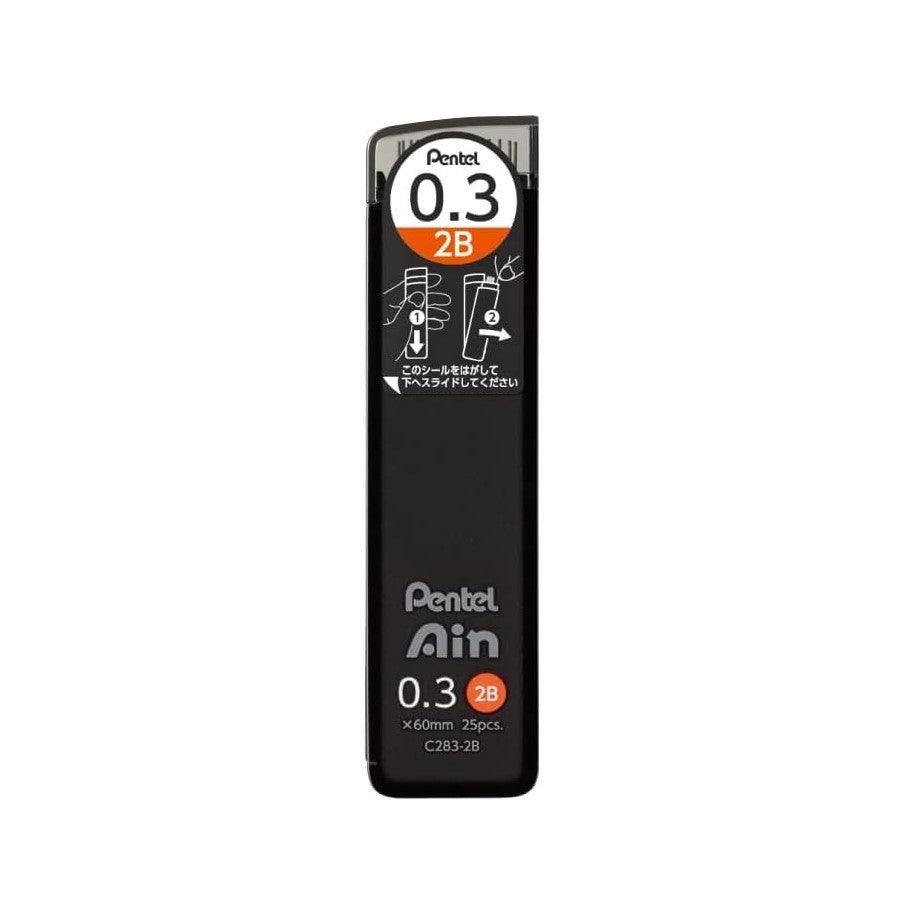 (Pre-Order) PENTEL Ain 0.2mm 0.3mm 0.4mm 0.5mm 0.7mm 0.9mm 1.3mm mechanical pencil lead C282 C283 C284 C285 C287 C289 C2813 - CHL-STORE 
