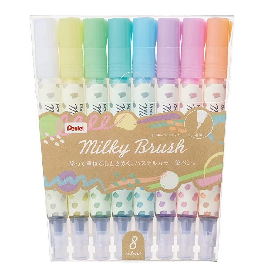 (Pre-Order) PENTEL brush pen milky blush XGFH GFH-P8ST - CHL-STORE 