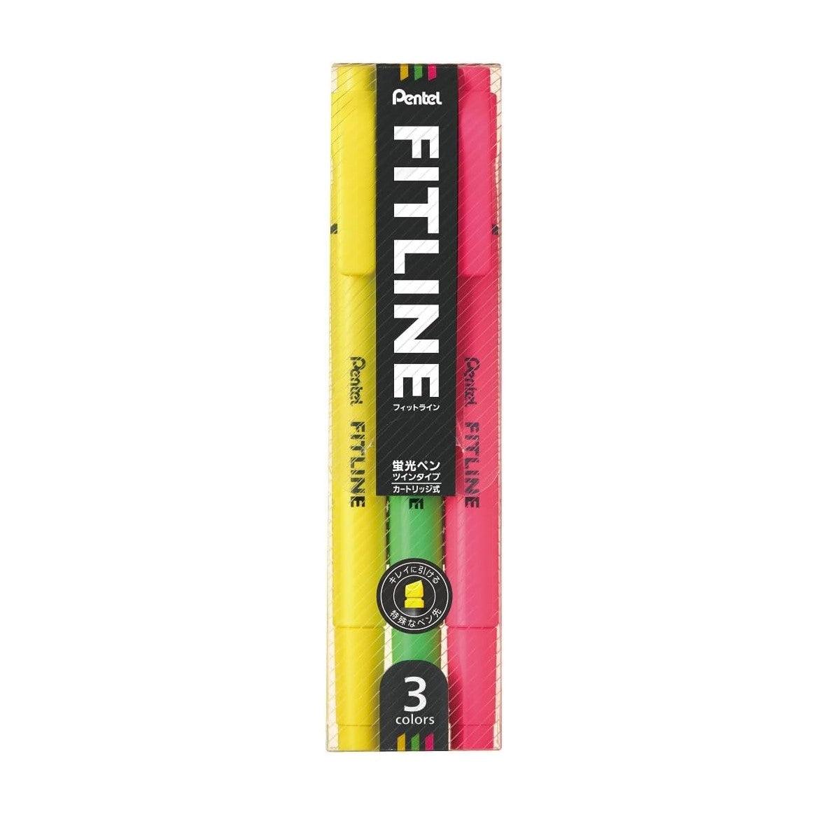 (Pre-Order) PENTEL FITLINE Thick: 1.5-3.5mm Thin: 1.0mm highlighter SLW11 XSLR3 - CHL-STORE 