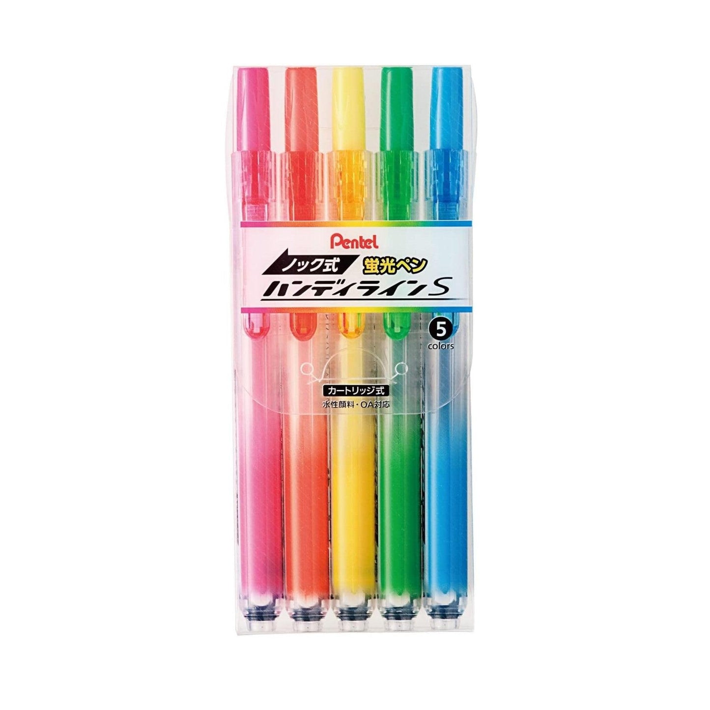 (Pre-Order) PENTEL Retractable Handy Line S 1~3.5mm highlighter SXNS15 XSLR3 - CHL-STORE 