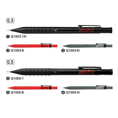 (Pre-Order) PENTEL SMASH 0.3mm 0.5mm mechanical pencil Q1003 Q1005 Z2-1N - CHL-STORE 