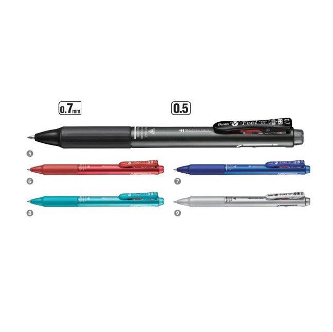 (Pre-Order) PENTEL Vicuna Feel Multifunctional Pen 2-color ballpoint pen + mechanical pencil 0.5mm 0.7mm BXWB355M BXWB375M - CHL-STORE 