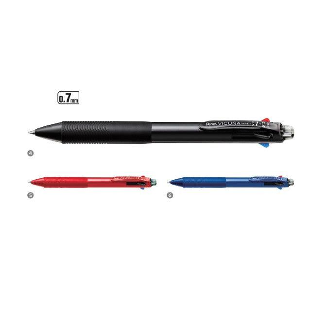 (Pre-Order) PENTEL Vicuna Multifunction Pen 3-color ballpoint pen + mechanical pencil 0.5mm 0.7mm BXW455 BXW475 - CHL-STORE 
