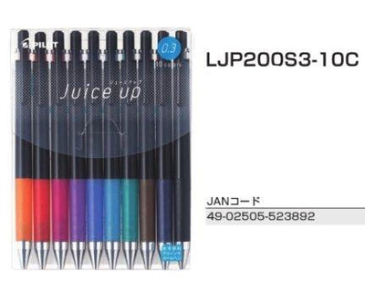 (Pre-Order) PILOT Juice Up Pen LJP-200S3 LJP-200S4 0.3mm 0.4mm 10-Colors Set - CHL-STORE 