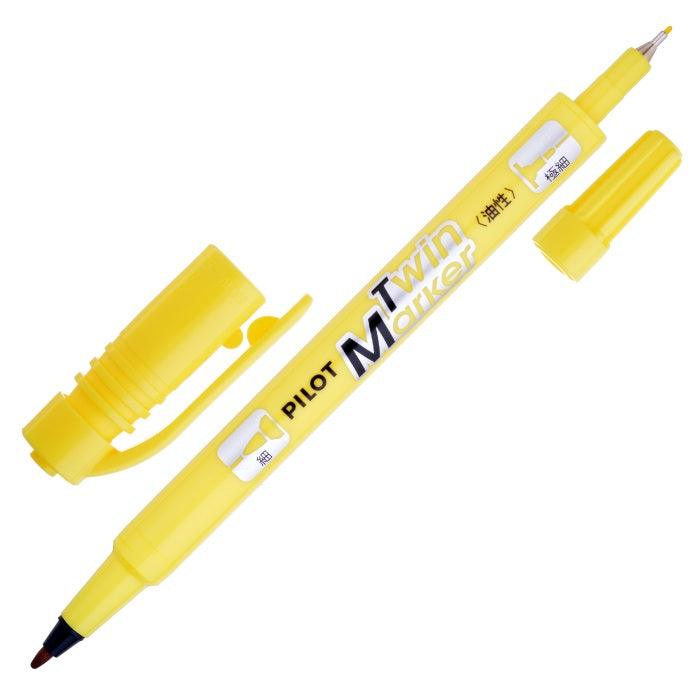 (Pre-Order) PILOT Twin Marker Fine 0.5mm/Extra Fine 0.4mm Twin Permanent Marker MEF-12EU - CHL-STORE 