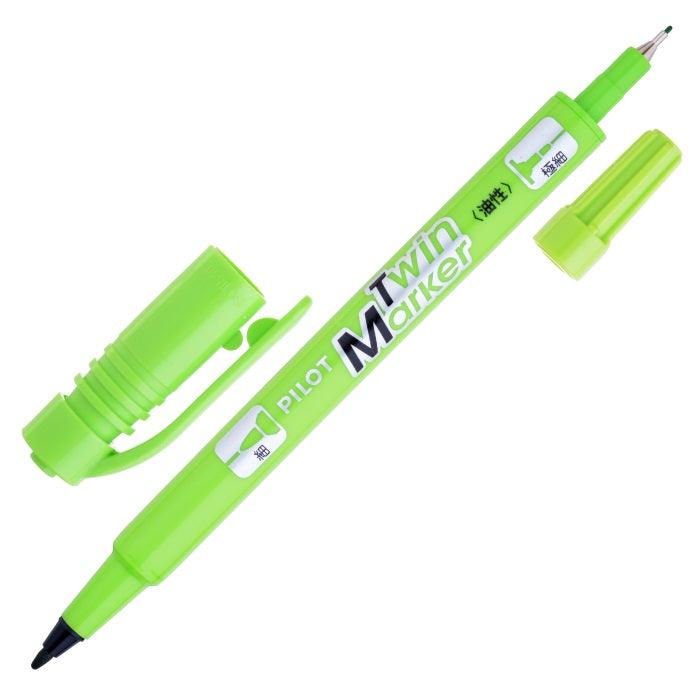 (Pre-Order) PILOT Twin Marker Fine 0.5mm/Extra Fine 0.4mm Twin Permanent Marker MEF-12EU - CHL-STORE 