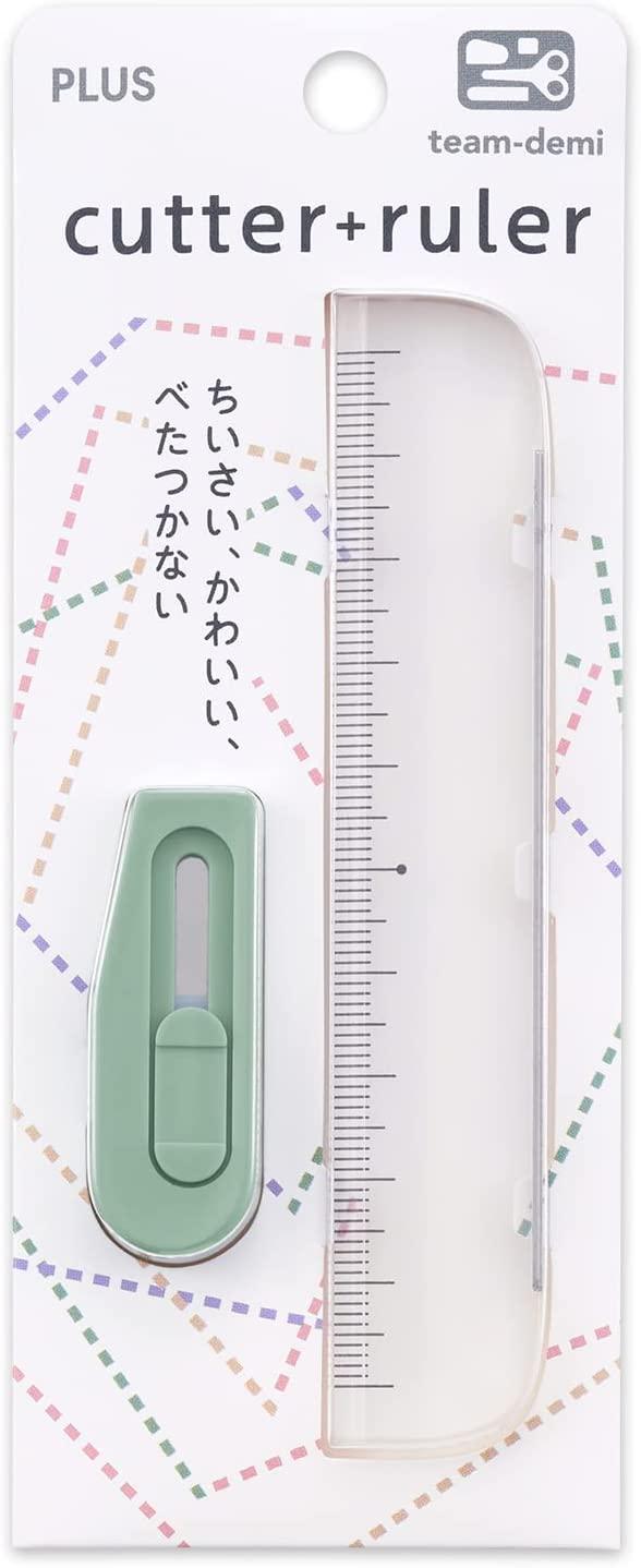 (Pre-Order) PLUS Stationery Kit team-demi Team Demi Cutter + Ruler Ruler Set TD-001CR - CHL-STORE 