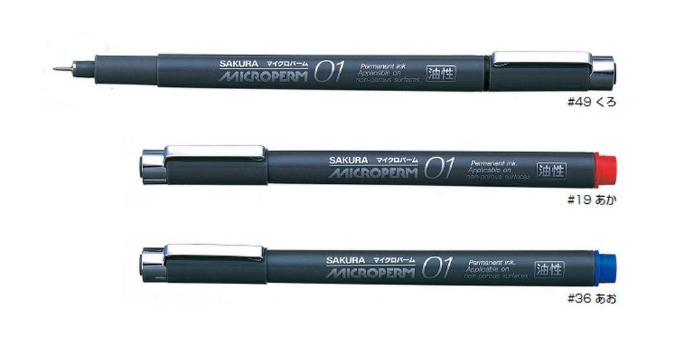 (Pre-Order) SAKURA EOK01 Oil-based Permanent Ink 0.1mm MicronPerm Fine Pen - CHL-STORE 