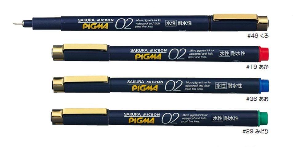 (Pre-Order) SAKURA ESDK01 ESDK02 ESDK03 Water-based Pigment Ink 0.01mm 0.02mm 0.03mm Micron Fineliner Pen - CHL-STORE 