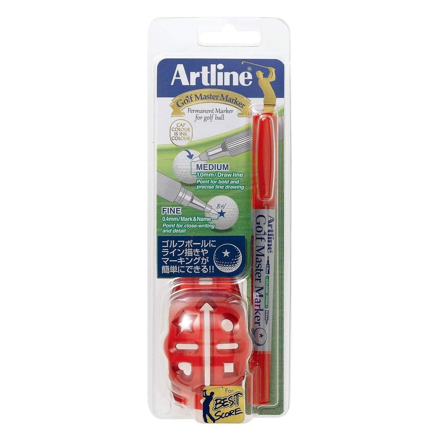 (Pre-Order) SHACHIHATA Artline 0.4mm 1.0mm Golf Master Marker K-841TG/H - CHL-STORE 