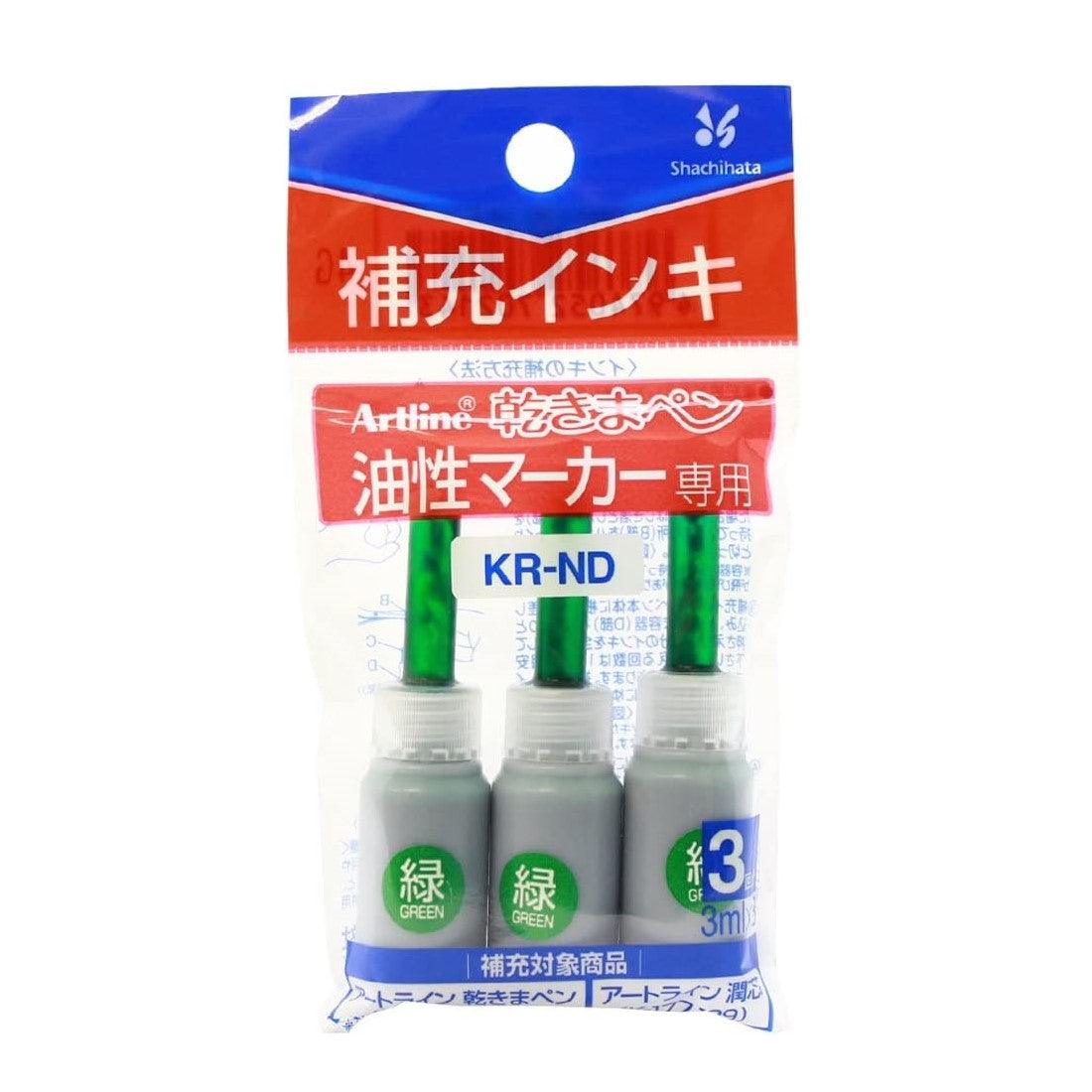 (Pre-Order) SHACHIHATA Artline 1.5mm Drying Pen Permanent Marker Medium Point Round Core K-177N K-177P KR-ND - CHL-STORE 