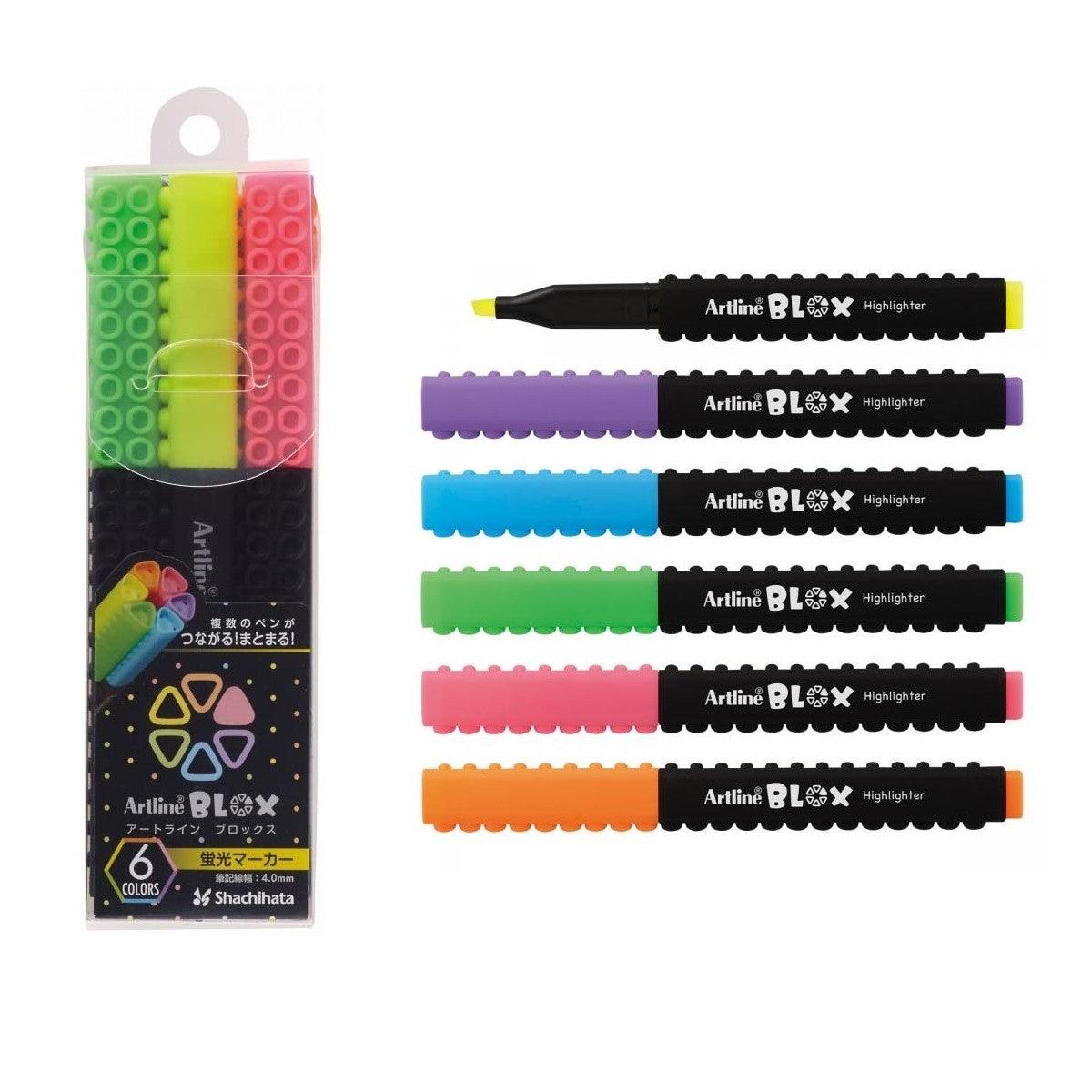 (Pre-Order) SHACHIHATA Artline 4mm BLOX Fluorescent Markers KTX-600 - CHL-STORE 
