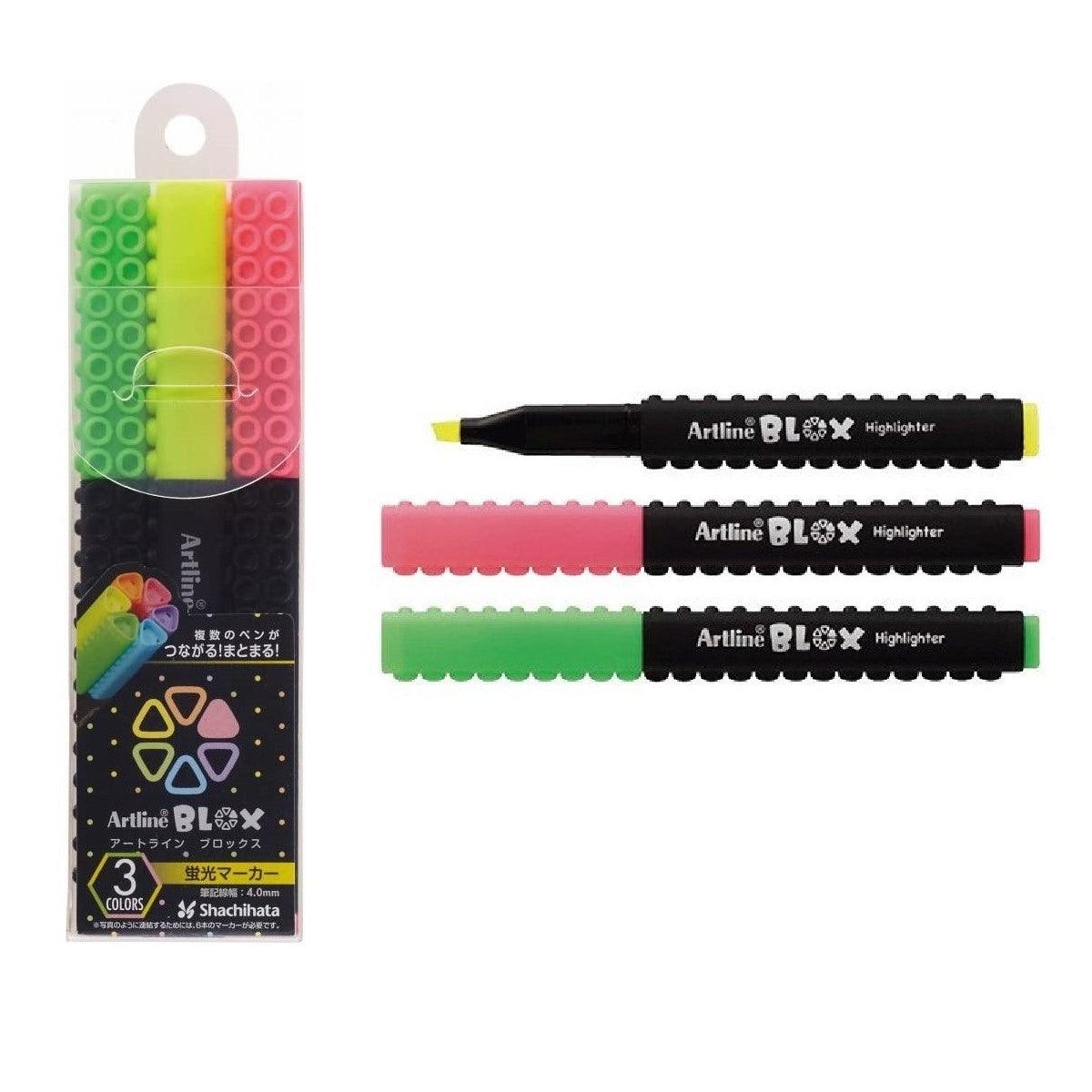 (Pre-Order) SHACHIHATA Artline 4mm BLOX Fluorescent Markers KTX-600 - CHL-STORE 