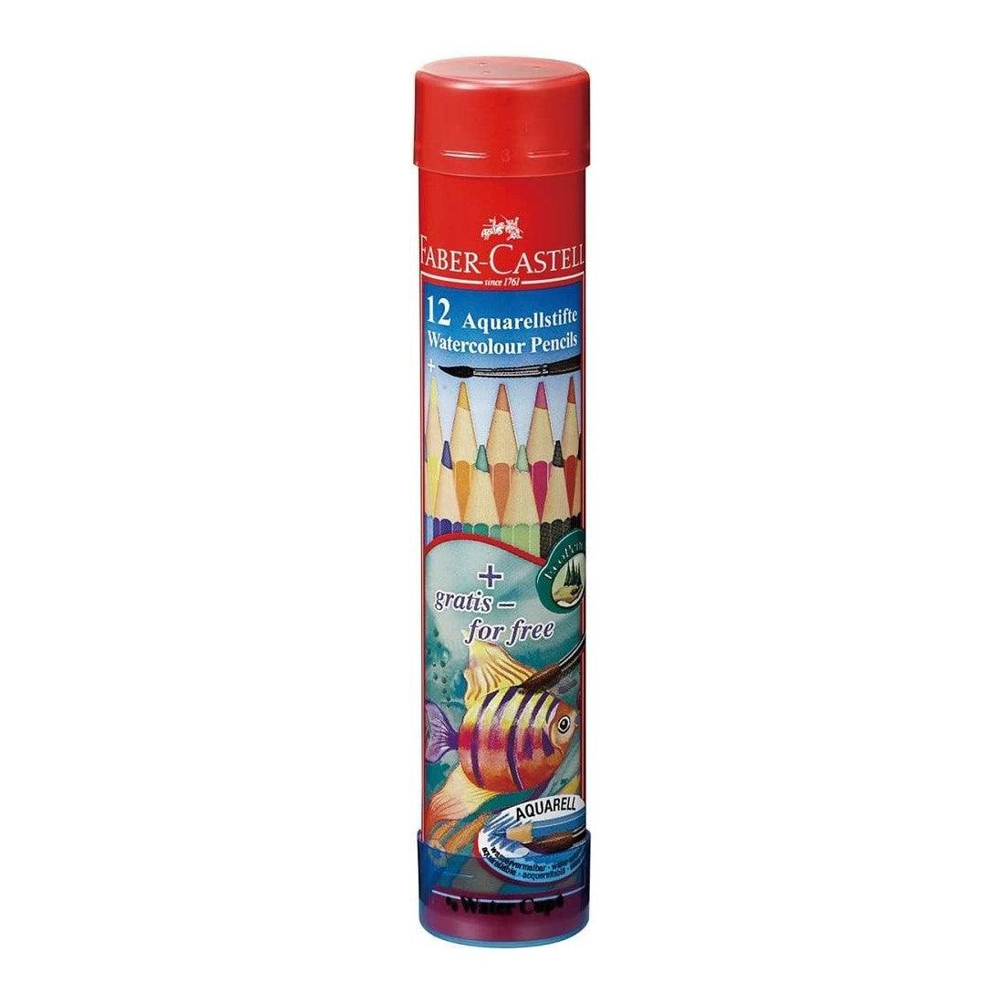(Pre-Order) SHACHIHATA Faber Castell 3.0mm round can of watercolor pencils TFC-1159 - CHL-STORE 