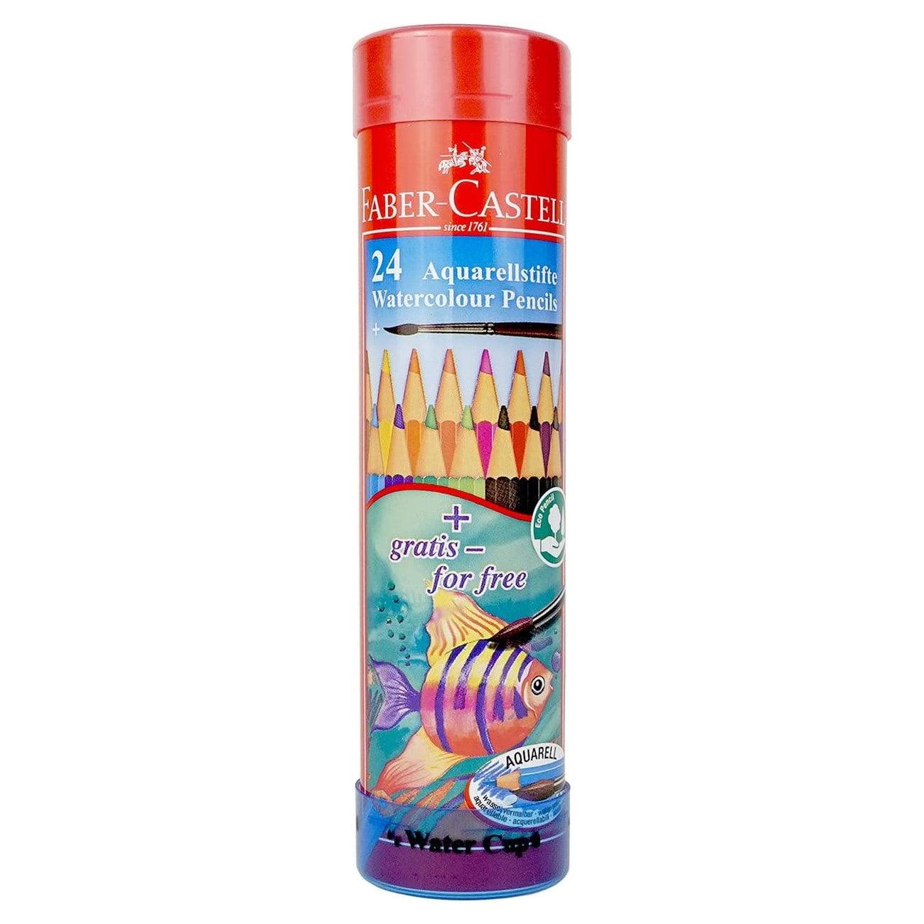 (Pre-Order) SHACHIHATA Faber Castell 3.0mm round can of watercolor pencils TFC-1159 - CHL-STORE 