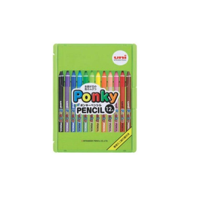 (Pre-Order) UNI Ponky pencil 12 colors set, K800PK12CLT - CHL-STORE 