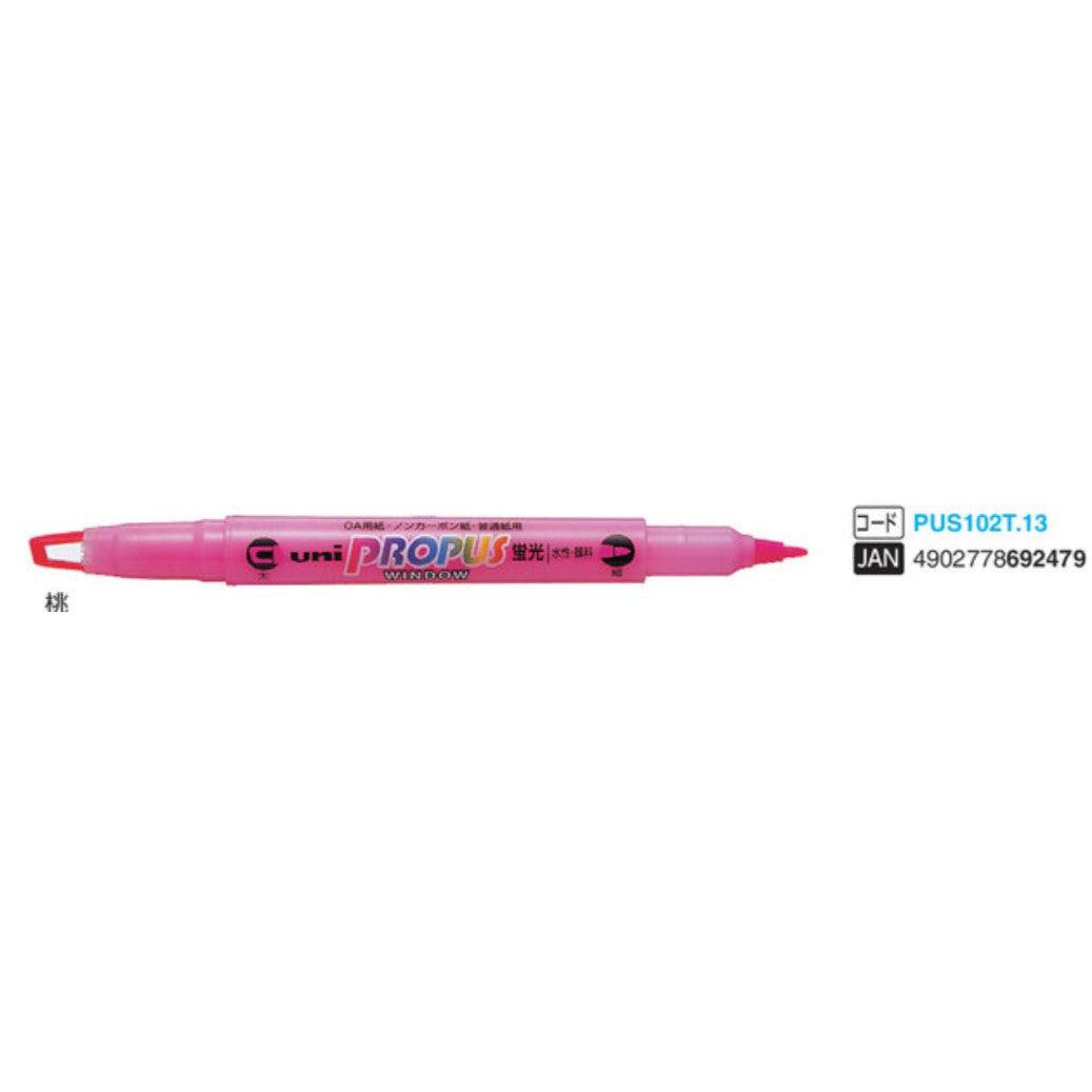 (Pre-Order) UNI Propus window double sided highlighter, PUS-102T - CHL-STORE 