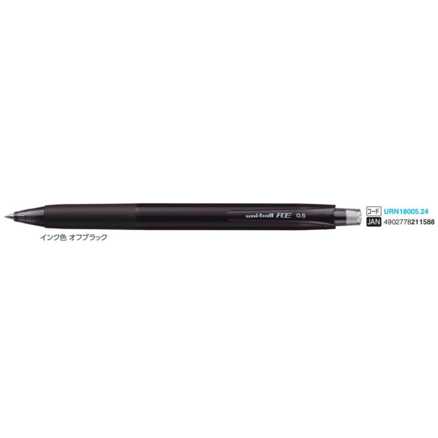 (Pre-Order) UNI Uni-ball RE 0.5mm ballpoint pen, URN-180-05 - CHL-STORE 