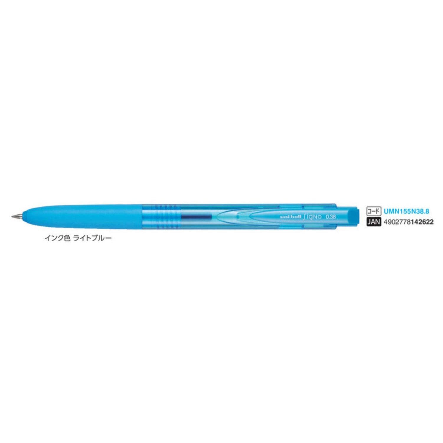 (Pre-Order) UNI Uni-ball Signo RT1 0.28mm/0.38mm/0.5mm ballpoint pen, UMN-155N - CHL-STORE 