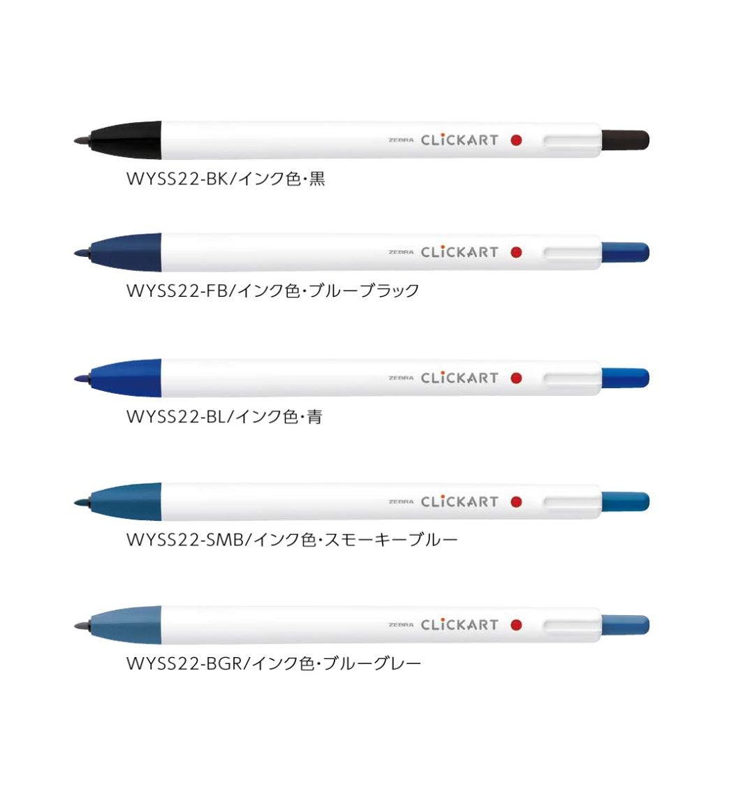 (Pre-Order) ZEBRA CLICKART 0.6mm Water-based marker WYSS22 - CHL-STORE 