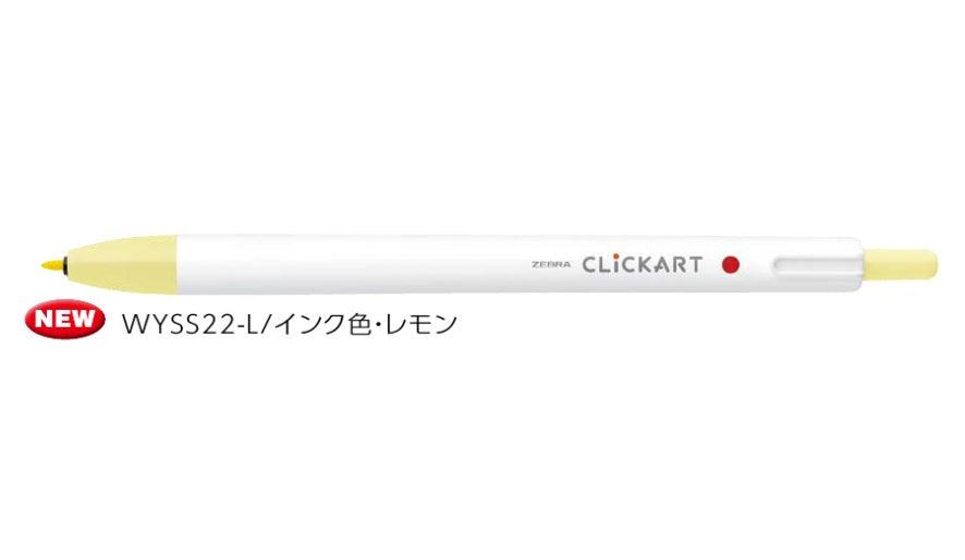 (Pre-Order) ZEBRA CLICKART 0.6mm Water-based marker WYSS22 - CHL-STORE 
