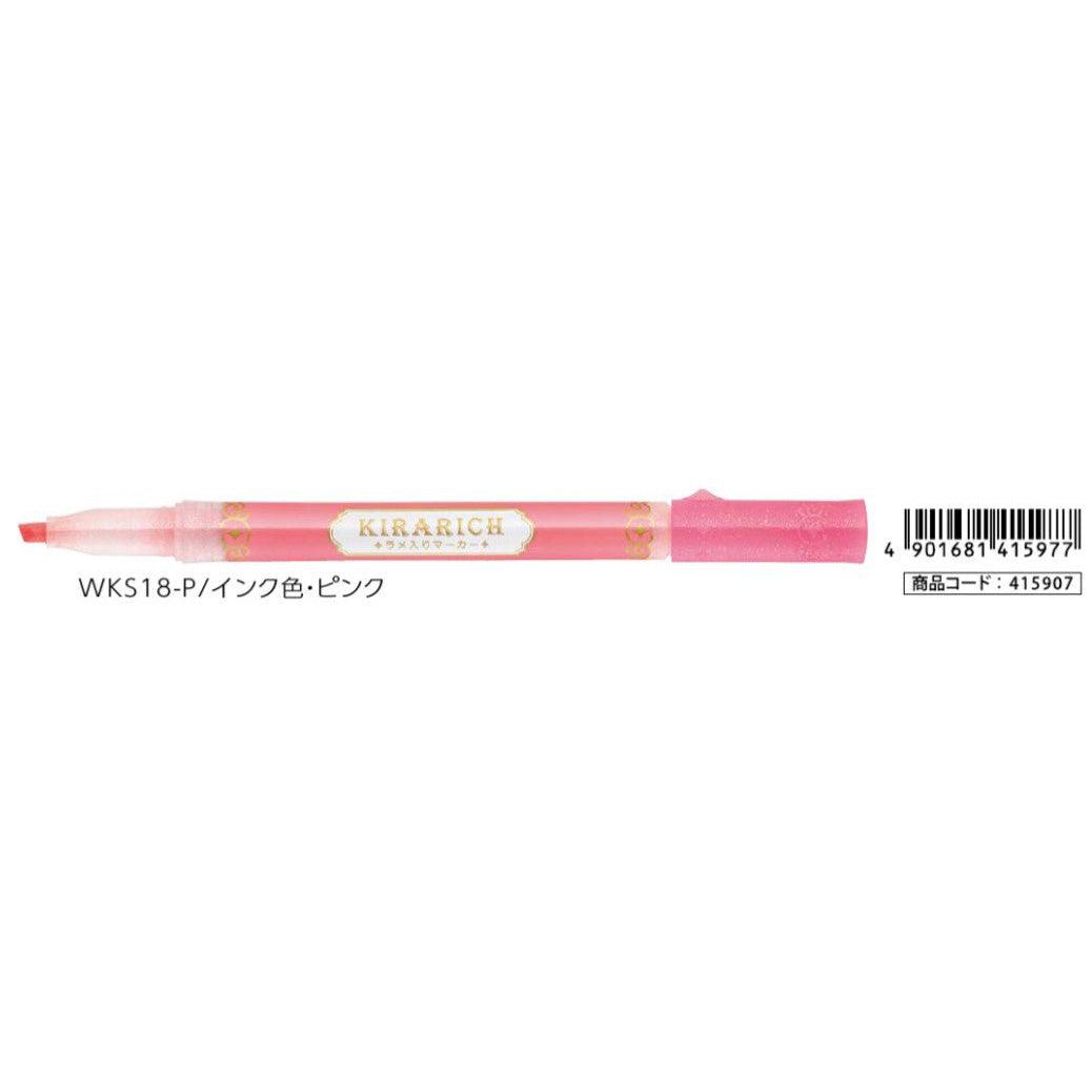 (Pre-Order) ZEBRA KIRARICH highlighter pen, Water-based marker, WKS18 - CHL-STORE 