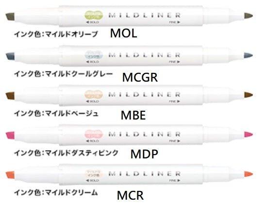 (Pre-Order) ZEBRA Mildliner highlighter pen, Water-based marker 35 colors available WKT7 - CHL-STORE 