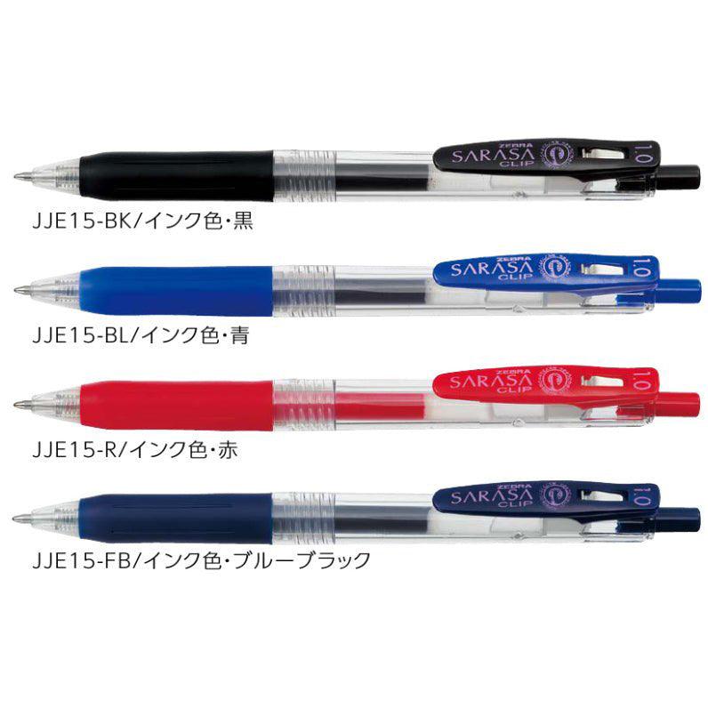 (Pre-Order) ZEBRA SARASA CLIP 1.0mm Gel ballpoint pen JJE15 - CHL-STORE 