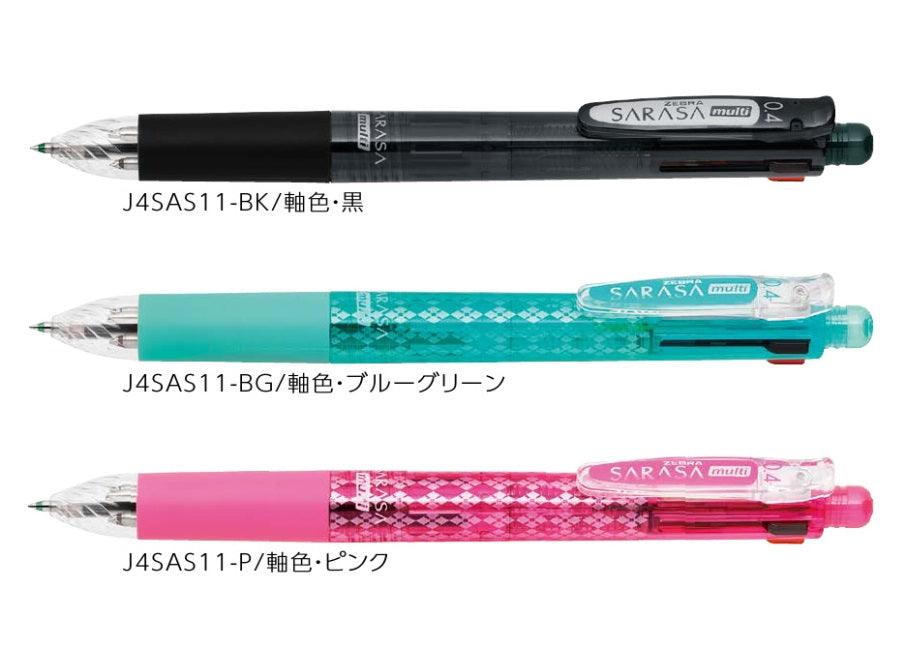 (Pre-Order) ZEBRA SARASA multi 0.4mm Multi-function water-based pigment pen J4SAS11 - CHL-STORE 