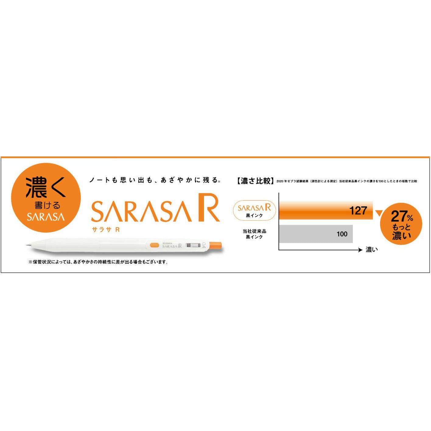 (Pre-Order) ZEBRA SARASA R	0.5mm Gel ballpoint pen JJ29 - CHL-STORE 